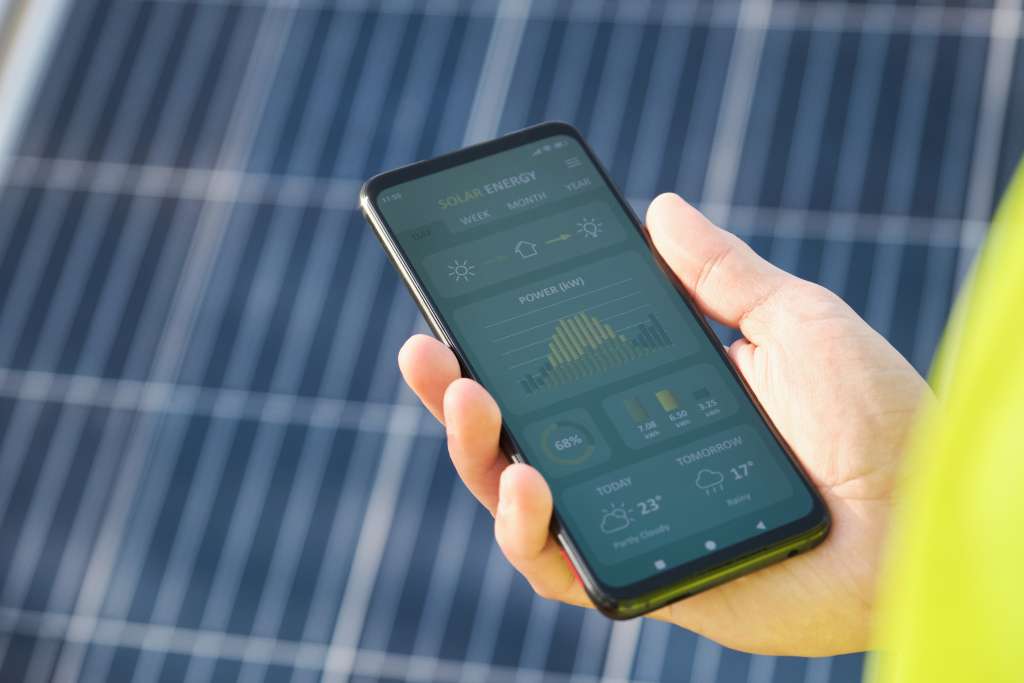Steuerung einer Solaranlage über das Handy