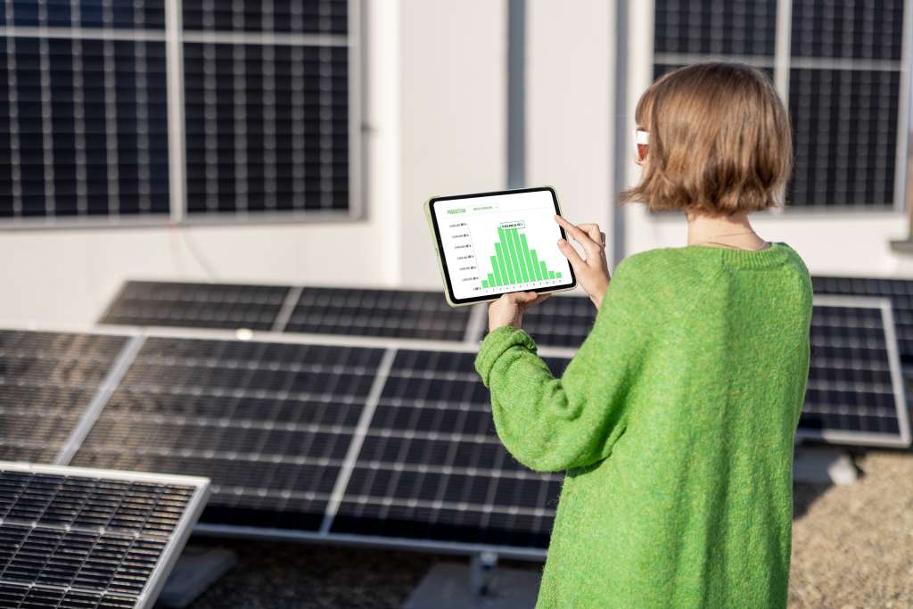Überprüfung der Leistung einer Solaranlage