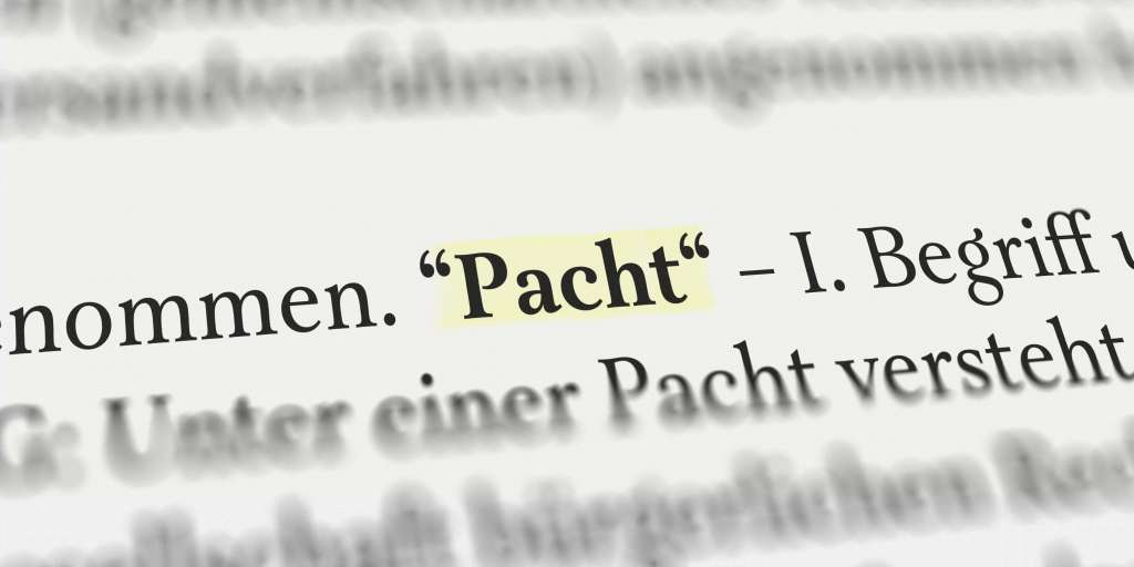 Definition "Pacht"