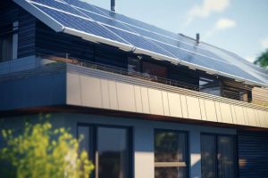 Voll in das Dach integrierte Solarmodule