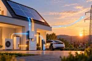 Heimspeicher bidirektional betreiben und weiter EEG-Förderung beziehen Strom intelligent nutzen: Bidirektionale Speicher verbinden Photovoltaik, Elektromobilität und öffentliches Stromnetz.